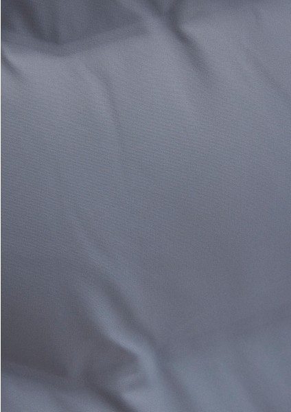 Kapüşonlu Gri Şişme Mont 0110663-80776