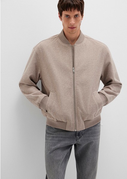 Bej Bomber Ceket 0110660-80084 modelleri