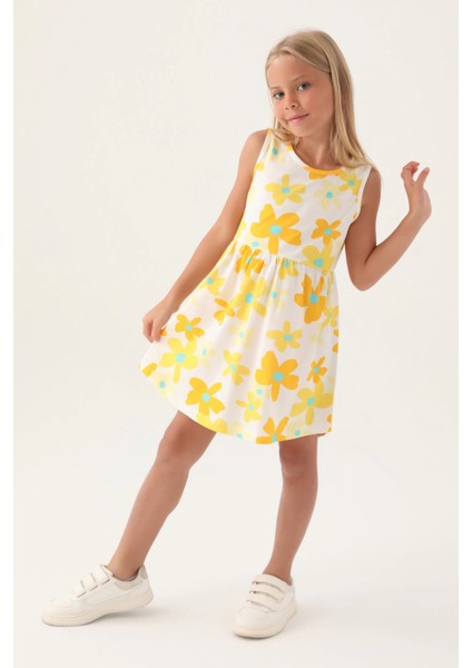 Roly Poly 3393-3 Kız Çocuk Çiçekli Elbise fiyatları