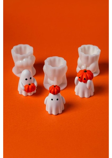 Kabaklı Hayalet Üçlü Set Silikon Mum Kalıpları fiyatları