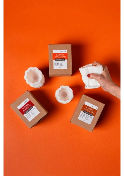 Kabaklı Hayalet Üçlü Set Silikon Mum Kalıpları indirimleri