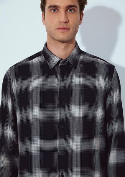 Kareli Siyah Gömlek 0211770-91367 indirimleri