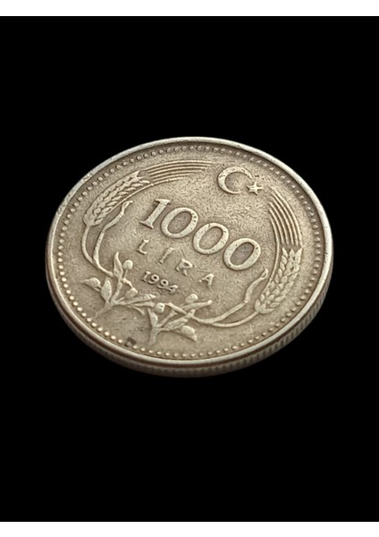 1000 Türk Lira 1994 Madeni Koleksiyon Para. Antika Madeni Para.