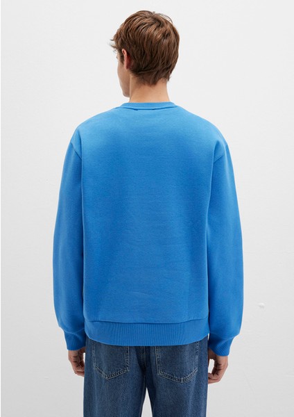 M Logo Nakış Detaylı Mavi Sweatshirt 0S10492-81330 fırsatları