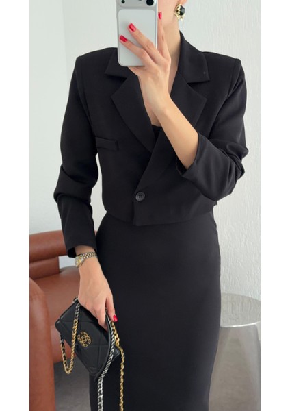 Siyah Ceket-Elbise Takım indirimleri