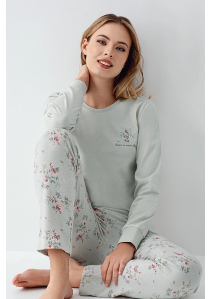 Rolypoly 3703-S Kadın Uzun Kol Pijama Takım