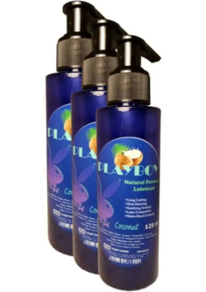 Coconut Flavor Natural Personal Lubricant 375ML Hindistancevizli Kayganlaştırıcı x 3 Adet