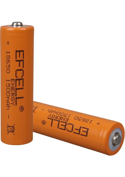 Fevaris Elektronik Efcell 18650 3.7V 1500MAH Şarj Edilebilir Li-Ion Pil
