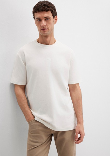 Mavi Logo Baskılı Ekru Tişört 0613250-70057 fiyatları