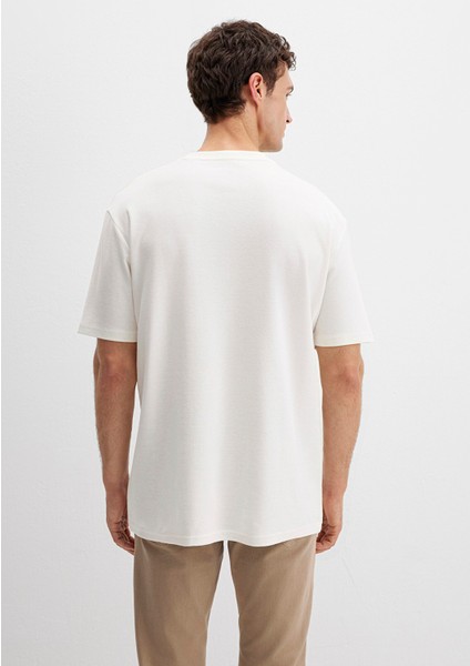 Mavi Logo Baskılı Ekru Tişört 0613250-70057 fırsatları