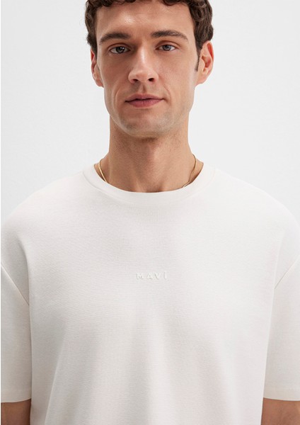 Mavi Logo Baskılı Ekru Tişört 0613250-70057 indirimleri