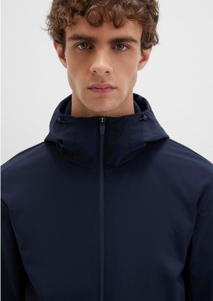 Kapüşonlu Lacivert Spor Ceket 0110728-86623