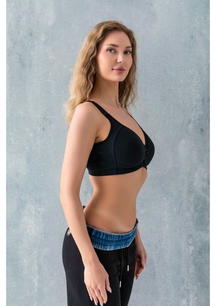 Çıtçıtlı Toparlayıcı Minimizer Sütyen Siyah (MGP11991) modelleri