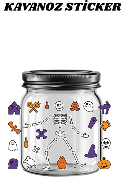 Uv Dtf Kavanoz Sticker Seti | Yüksek Kalite Dekoratif Kavanoz Transfer Baskı Çıkartmaları