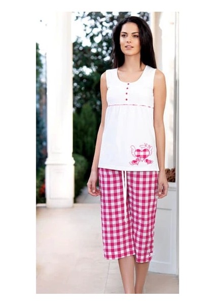 Şahinler Kadın Yazlık Düğmeli Pijama 21522 modelleri
