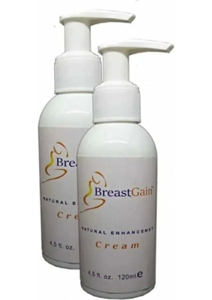 Breast Gain Kadınlara Özel Göğüs Büyütücülü Masaj Kremi 120ML x 2 Adet