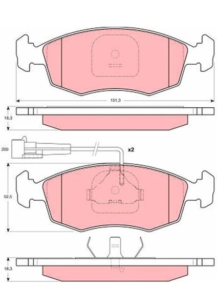 ÖN BALATA PALIO WEEKEND 1996 ALBEA 2001 DOBLO 2000 FİŞLİ 9949125 77362180 WVA20907 fırsatları