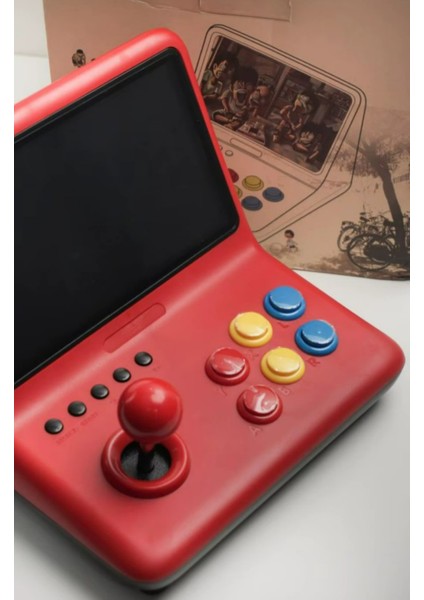 Retro 9 Inç Joystick Arcade A7 Mimarlık Dört Çekirdekli Cpu Simülatörü Video Oyunu Konsolu fırsatları