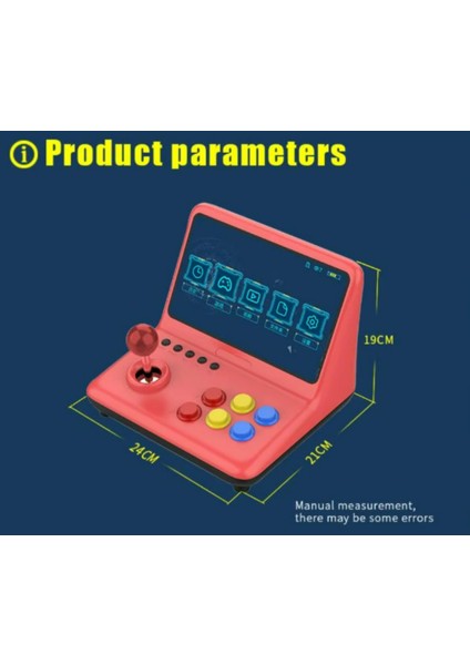 Retro 9 Inç Joystick Arcade A7 Mimarlık Dört Çekirdekli Cpu Simülatörü Video Oyunu Konsolu