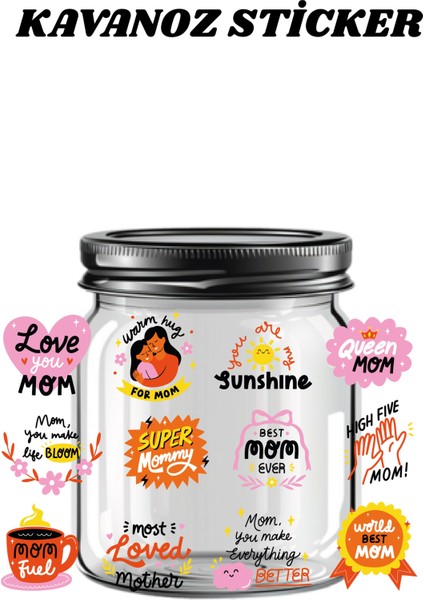 Uv Dtf Kavanoz Sticker Seti | Yüksek Kalite Dekoratif Kavanoz Transfer Baskı Çıkartmaları