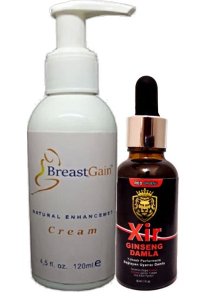 Breastgain Krem 120 ml + Mucizevi Sertleştiricili Bay Özel Karışım Içecek 30 ml