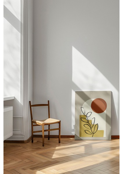 Minimal Bitki Çizimi - Kanvas Tablo - Modern Sanat Doğa Figürü Duvar Dekoru fırsatları