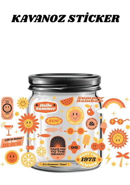 Uv Dtf Kavanoz Sticker Seti | Yüksek Kalite Dekoratif Kavanoz Transfer Baskı Çıkartmaları