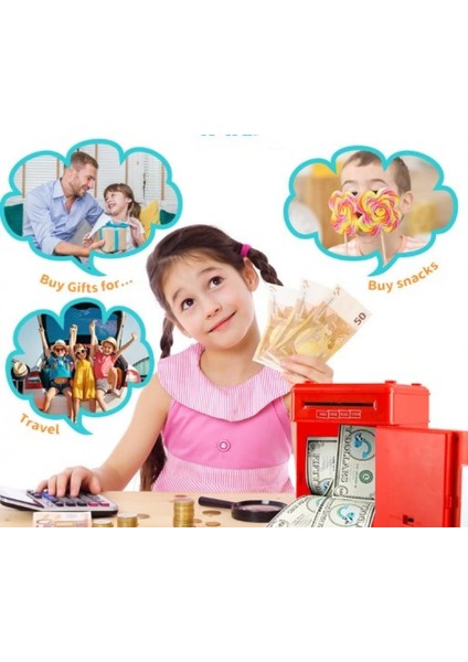 Elektronik Şifreli Kasa Otomatik Kağıt Para Alan Atm Kumbara fırsatları