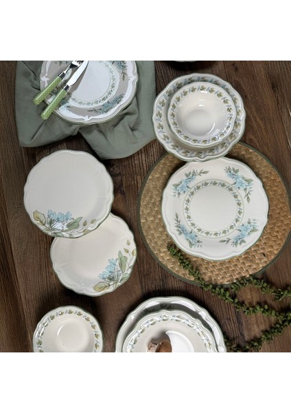 Kitchen Greeny 24 Parça Yemek Takımı - Renkli fiyatları