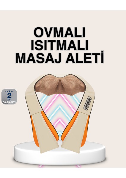 Bel Omuz Boyun Masaj Aleti Ovmalı Isıtmalı Kas Yorgunluğu Giderici