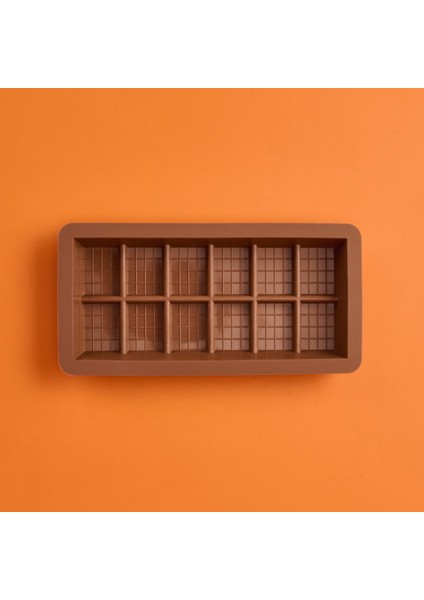 Orta Boy Dubai Çikolatası Kalıbı - Kahverengi modelleri