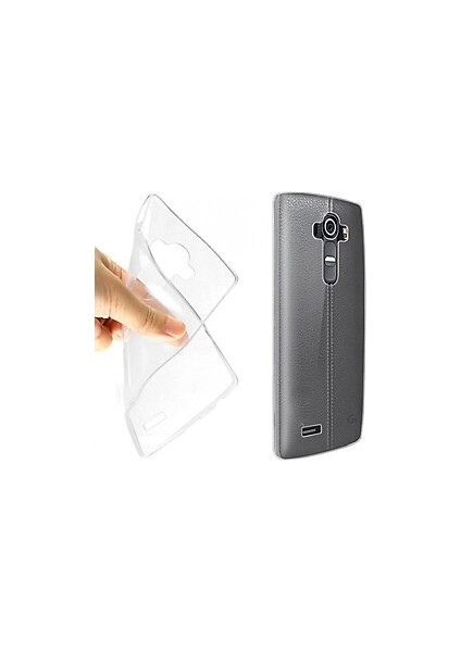 ESLIFETECH26AKSESUAR Lg G4 Stylus Uyumlu Yumuşak Silikon Kılıf-Şeffaf