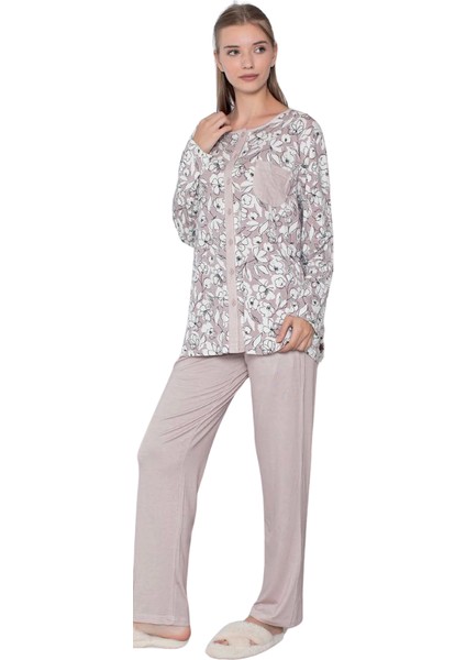 Limissi Viskon Desenli Pijama Takımı