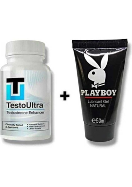 Magna Rx+ Erkeklere Özel Bölge Destekleyici 60'lı + Playboy Kayganlaştırıcı 50 ml