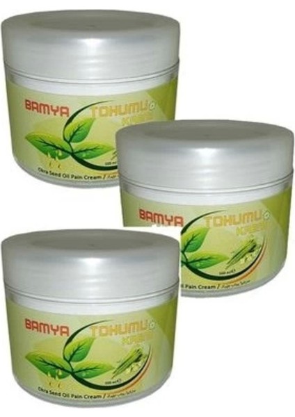Bamya Tohumu Kremi Rahatlatma Masaj KREMI100 ml x 3