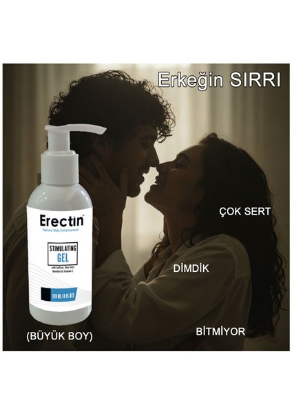Erectin Jel Sertleşmeye Destekleyici Bakım Jeli 120 ml x 1 Ad.+Lustra Masaj Yağı fiyatları