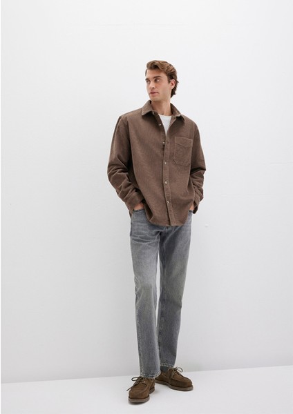 Kahverengi Kadife Gömlek 0211749-70380 fiyatları