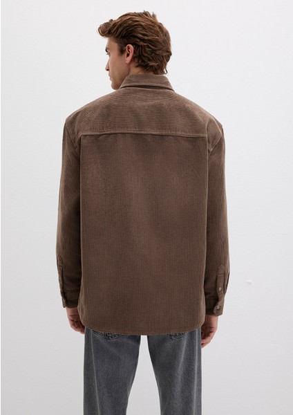 Kahverengi Kadife Gömlek 0211749-70380 fırsatları