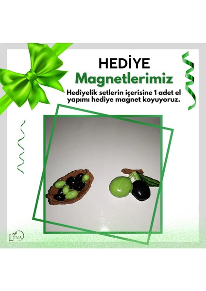 Set 5-4'lü Set (Kolonya-Mum-Sabun-Zeytinyağı)-->[50 ml Kolonya ve 500ML Teneke Zeytinyağı Ile]