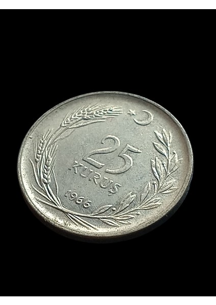25 Kuruş 1966 Madeni Koleksiyon Para. Antika Madeni Para