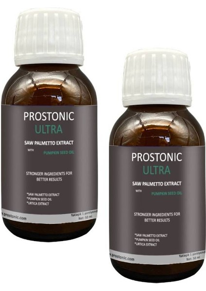 Prostonic Saw Palmetto Ultra Erkeklere Doğadan Gelen Rahatlık ve Canlılık Formülü 50 ml x 2 Adet