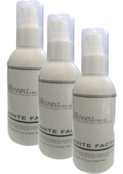 White Factor For Instant Whitening Cilt Beyazlatıcı Renk Açıcı Bakım Kremi 120 ml Krem x 3 Ad