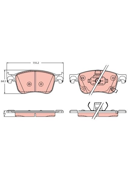 ÖN BALATA FOCUS 4 2018 KUGA 2019 PUMA 2020 JX612K021AED KTJX612K021AED 220914
