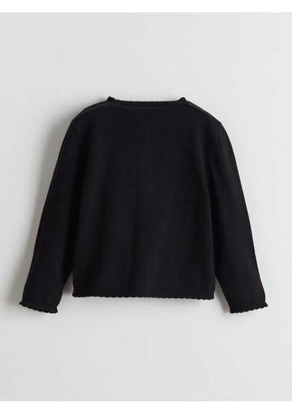 Yeni Sezon Bisiklet Yaka Kız Çocuk Triko Hırka fırsatları