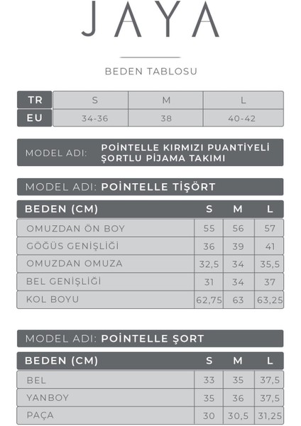 Pointelle Kırmızı Puantiyeli Şortlu Pijama Takımı