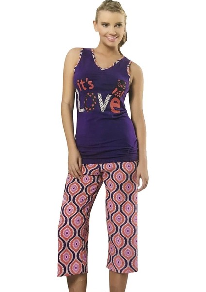 Hmd Kadın Kolsuz Kapri Takım 50010