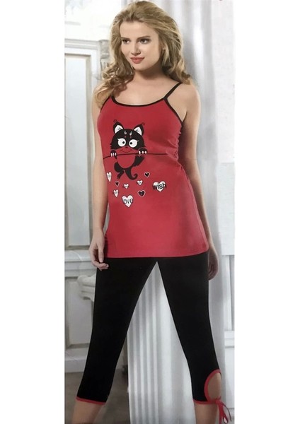 Hmd Kadın Askılı Tayt Takım 60008