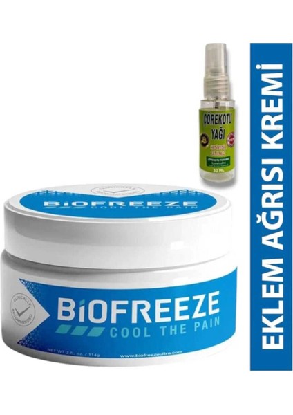 Biofreeze 150 ml Rahatlatıcı Masaj Kremi + Çörek Otu Yağı 30 ml Hediye