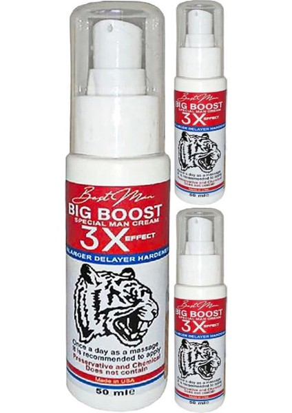 Bigboost Cream 3 Adet 50 ml Erkeklere Özel 3xeffect