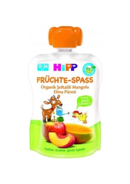 Bfs p Organik Şeftalili Mangolu Elma Püresi 100 gr